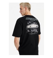 Defacto Boxy Fit Baskılı Siyah Erkek T-Shirt F8126AX/BK81