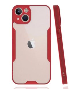 Durukar® iPhone 14 Plus Kılıf Platin Silikon - Kırmızı