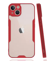 Durukar® iPhone 14 Plus Kılıf Platin Silikon - Kırmızı
