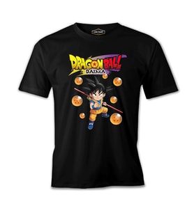 Dragon Ball Daima Küre Siyah Erkek Tshirt