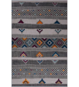 Eliana Home Baskılı, Yıkanabilir Kaymaz Taban Salon Halısı LNA0629 100x150 cm (Gri)