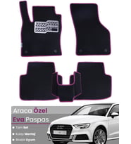 AUDİ A3 HATCHBACK (2013-2020) Uyumlu EVA Paspas Tam Set–Araca Özel,Su Geçirmez,Kolay Montaj