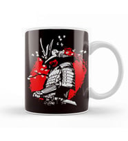 Samurai Japanese Art Japan Ninja Shinobi Warrior Katana Kupa Bardak Porselen