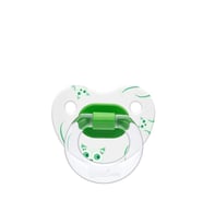Wee Baby 0-6 Ay Desenli Damaklı Emzik No:1 Şeffaf Yeşil