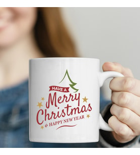 Yeni Yıl, Yılbaşı Merry Christmas Baskılı Kupa Bardak