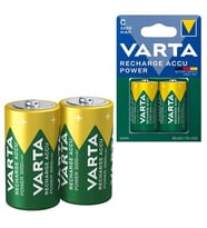 Varta HR14 3000mAh C Orta Boy 1.2 Volt Ni-Mh Şarjlı Pil 2Li Paket (Şarj Edilebilir) (4767)