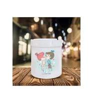 Love Temalı Baskılı Seramik Şık Küllük