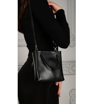 Valu Accessorize Askılı Mini Tote Çarpraz Kadın Çanta Kahverengi (Siyah)