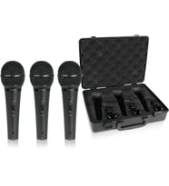 Behringer XM1800S 3 Dinamik Kardioid Vokal ve Enstrüman Mikrofonu (3'lü Set)