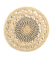 Vinca Hasır Duvar Tabağı_ mavi_ 40 cm