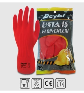 Mey İthalat® Beybi Usta İş Lateks Eldiven NO:10