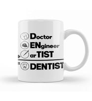 Doctor Engineer Artist Dentist 03 Kupa Bardak Porselen