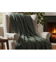 Merinos Fiona Stoncube Soft Battaniye 150X220 Haki