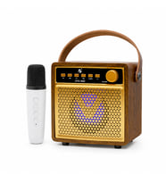 KTS-1865 Yılbaşı Doğum Günü Eğlence Seti Ses Değiştirme Özellikli Mikrofonlu Karaoke Party Box