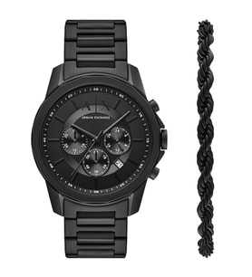 Armani Exchange AX7163SET Erkek Kol Saati (Siyah)