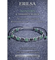 Sertifikalı Aventurin Taşı Bileklik - 5 mm Küp Kesim Terahertz Doğal Taş Ayarlanabilir Unisex (Çok Renkli)