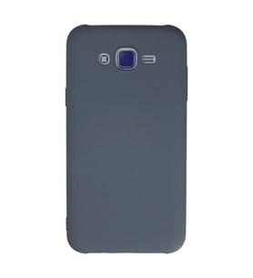 Samsung Galaxy J7 Kılıf Nano İçi Kadife Silikon - Gri