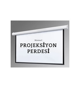 Manuel 200x180 cm Blackout Projeksiyon Perdesi, Yeni Nesil Kumaş