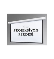 Manuel 200x180 cm Blackout Projeksiyon Perdesi, Yeni Nesil Kumaş
