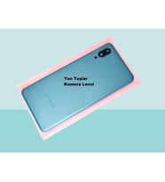Tkgz - Samsung Galaxy A02 FULL KASA Arka Kapak Batarya Kapağı - MAVİ