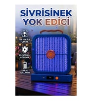 Şarjlı UV Işıklı Sinek Öldürücü Mavi Elektrikli Cihaz