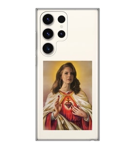 Samsung Galaxy S24 ULTRA Uyumlu Lana Del Rey Desenli Şeffaf Telefon Kılıfı
