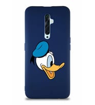 Oppo Reno 2Z Soft Premier Kapak Donald Duck-F Tasarımlı Silikon Kılıf - Lacivert (Şeffaf)