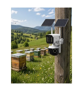 Güneş Enerjili Çiftlik Kamerası 9MP 4G SIM Kartlı Solar Güvenlik Kamerası 2 Yıl Garantili