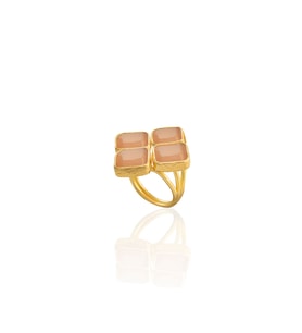 Kadir Jewellery 22 Ayar Altın Kaplama Kadın Zirkon Taşlı Yüzük