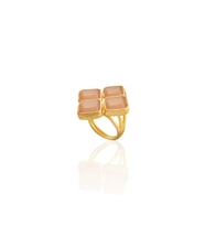 Kadir Jewellery 22 Ayar Altın Kaplama Kadın Zirkon Taşlı Yüzük