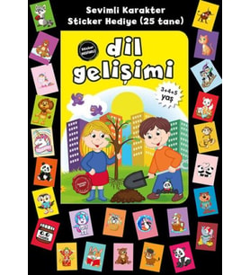 Stickerlı 3+4+5 Yaş Dil Gelişimi
