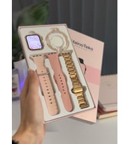 Haino Tekno G9 Rose Gold Akıllı Saat (3 Kordon Ve 1 Bileklik)