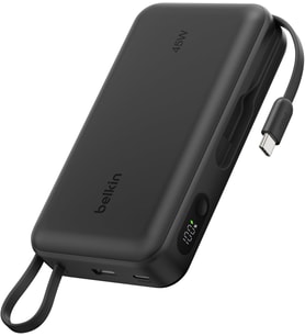 Belkin Ultracharge 20000 Mah Usb-C Kablolu Ve Ekranlı Power Bank, Siyah