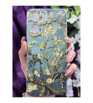 Xiaomi Redmi 13C Uyumlu Sanatsal Sarmaşık Desenli Şeffaf Telefon Kılıfı