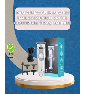 Mey İthalat® Saç ve Sakal Kesme Makinesi – Şarjlı, Profesyonel Performans, Ayarlanabilir Uzunluk