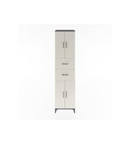 Hyperion Dolap 3 Raflı 2 Çekmeceli 4 Kapaklı 60x44x243 Antrasit-Aytaşı