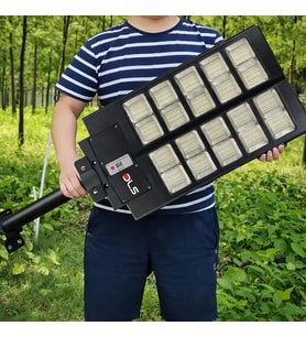 2'li Paket DLS 1000W Güneş Enerjili Solar Sokak Lambası Hareket Sensörlü LED Bahçe Aydınlatması