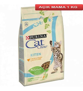 Purina Cat Chow Kitten Kedi Maması 1 kg AÇIK