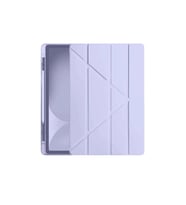 Apple İpad Pro 11 (2024) Kılıf Kalemlikli Hugo Tablet Kılıfı - Lila