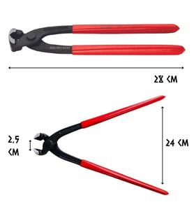 Cer-Pa Norm Çelik Betoncu Kerpeteni 280 mm. (Kırmızı)
