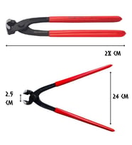 Cer-Pa Norm Çelik Betoncu Kerpeteni 280 mm. (Kırmızı)