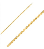 Halat 14 Ayar Altın Bileklik 2mm