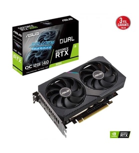 ASUS RTX3060 12GB DUAL RTX3060-O12G-V2 GDDR6 192bit HDMI DP PCIe 16X v4.0