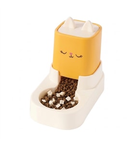 Senye Kedi Şekilli Hazneli Mama Kabı Manuel Mama Dispenseri Besleyici 25x13x23.5 cm