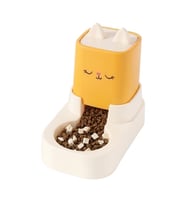 Senye Kedi Şekilli Hazneli Mama Kabı Manuel Mama Dispenseri Besleyici 25x13x23.5 cm