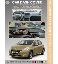 PEUGEOT 208 A9 (2012-2019) Torpido Örtüsü Ön Panel Koruma Tam Uyum UV Koruma Kaymaz Kolay Montaj