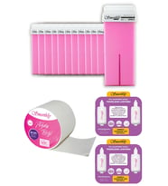 SMOOTHLY KARTUŞ PEMBE ROLL-ON SİR AĞDA 12 Lİ SET + 4 KARINCA YUMURTA YAĞI + 25 MT. BEZ