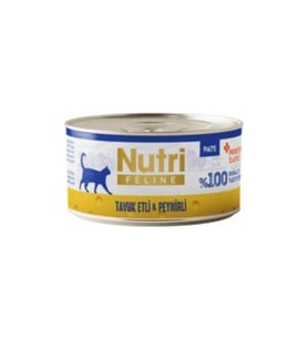 Nutri Feline New Tavuk Eti ve Peynirli Tahılsız Kedi Konservesi 70 Gr