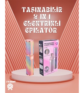 Paslanmaz Çelik Bıçaklı Usb Epilatör – Kaş, Üst Dudak Ve Çene Tüy Temizleyici