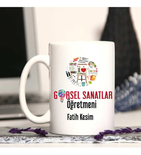 Görsel Sanatlar Öğretmenine Özel Öğretmenler Günü Hediyesi Kişiye Özel Kupa Bard